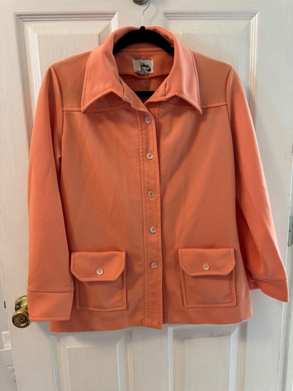 Vintage Women's Coral Button-Front Jacket - fire islander